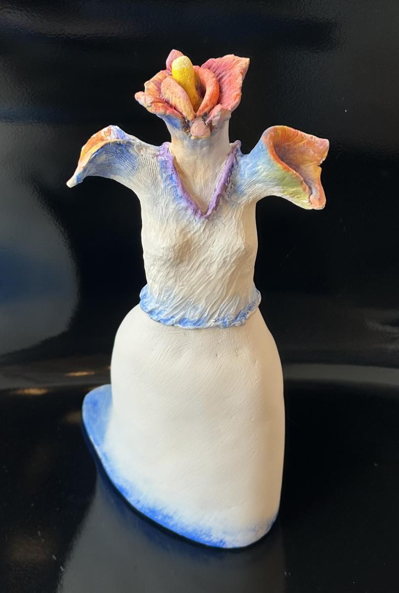 Enzo Torcoletti, 
Blooming Maenad,
Painted Ceramic