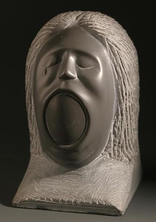 Pablo Rivera,
Woman with a Tear,
African Wonderstone