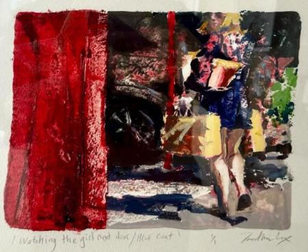Watching the Girl Next Door
Oil Monotype