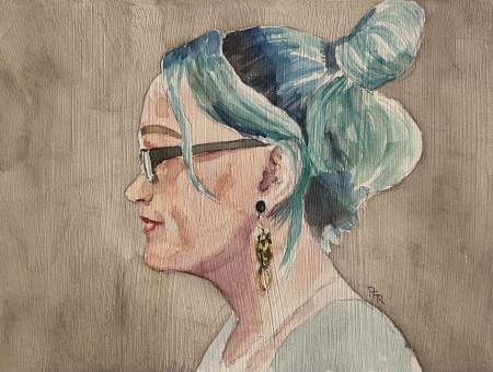 Pablo Rivera,
Melanie,
Watercolor